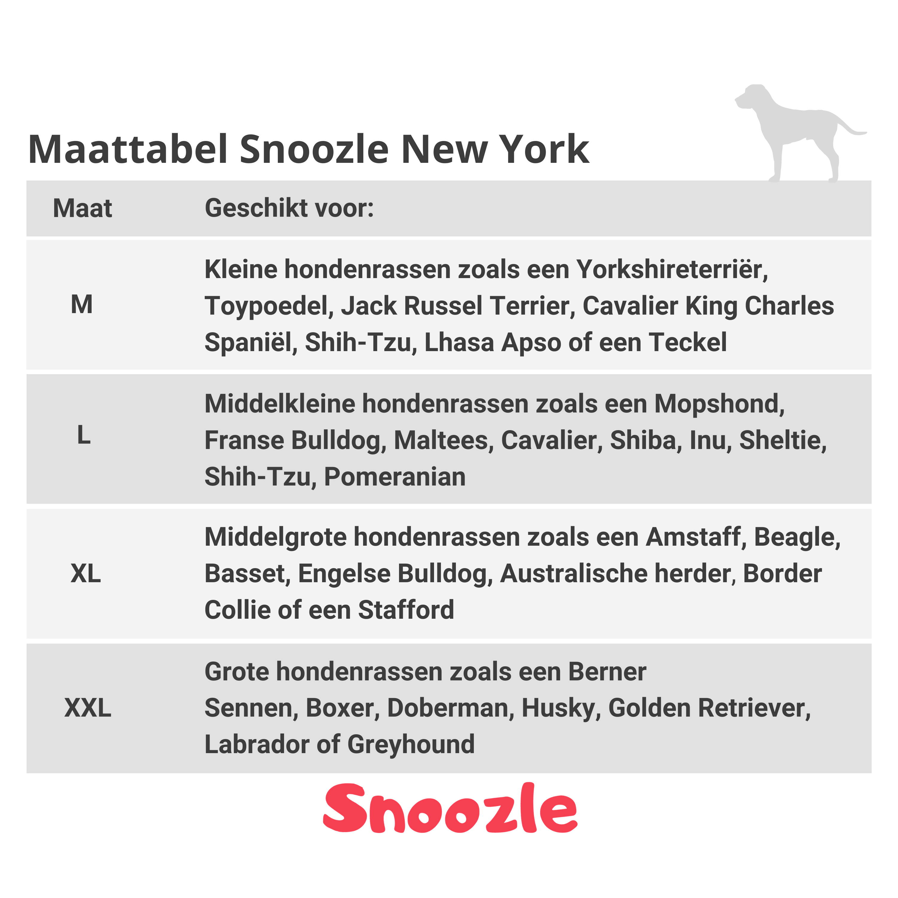 Snoozle Hondenmand New York